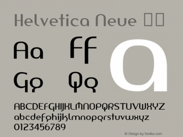 Helvetica Neue 瘦体 10.0d35e1图片样张