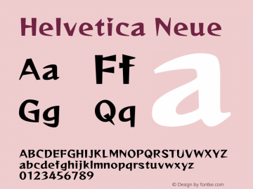 Helvetica Neue 细斜体 10.0d35e1 Font Sample