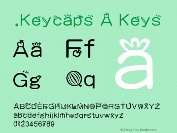 .Keycaps A Keys 10.0d12e1 Font Sample