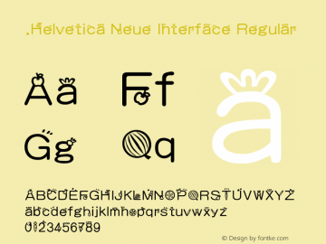 .Helvetica Neue Interface Regular 9.0d51e1图片样张