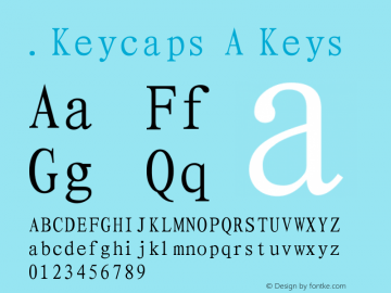 .Keycaps A Keys 10.0d12e1 Font Sample