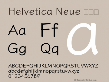 Helvetica Neue 细斜体 10.0d35e1 Font Sample