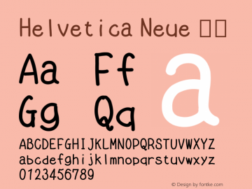 Helvetica Neue 斜体 10.0d35e1 Font Sample