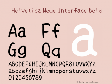 .Helvetica Neue Interface Bold 10.0d35e1图片样张