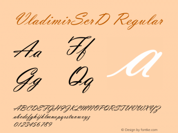 VladimirScrD Regular Version 001.005图片样张