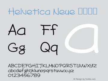 Helvetica Neue 中等斜体 10.0d35e1 Font Sample