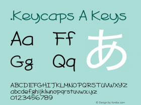 .Keycaps A Keys 10.0d12e1 Font Sample