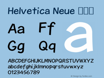 Helvetica Neue 细斜体 10.0d35e1 Font Sample