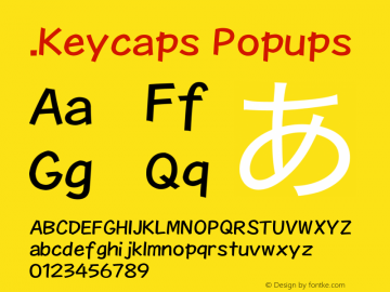 .Keycaps Popups 10.0d12e1 Font Sample