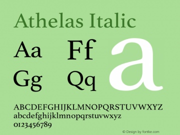 Athelas Italic 8.0d7e4图片样张