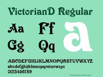 VictorianD Regular Version 001.005图片样张