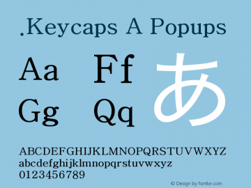 .Keycaps A Popups Version 1.00 October 18, 2015, initial release图片样张