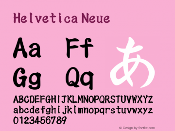 Helvetica Neue 细斜体 10.0d39e2图片样张