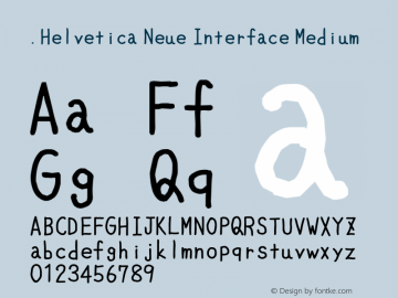 .Helvetica Neue Interface Medium 10.0d35e1图片样张