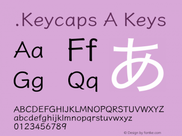 .Keycaps A Keys Version 1.00 October 19, 2015, initial release图片样张