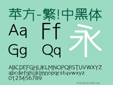 苹方-繁 中黑体 11.0d11图片样张