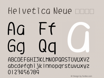 Helvetica Neue 超细斜体 10.0d35e1 Font Sample