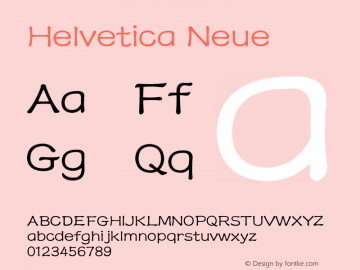 Helvetica Neue 超细斜体 10.0d35e1图片样张