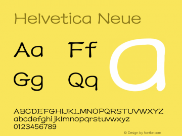 Helvetica Neue 瘦斜体 10.0d35e1图片样张