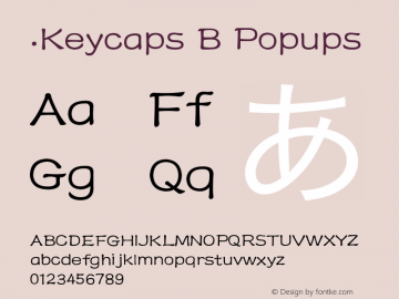 .Keycaps B Popups Version 1.00 October 18, 2015, initial release图片样张