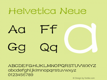 Helvetica Neue 粗体 10.0d35e1 Font Sample