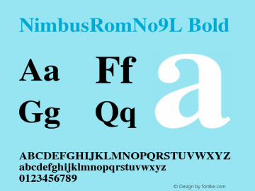 NimbusRomNo9L Font,NimbusRomNo9L Bold Font,NimbusRomNo9L-Medi Font ...