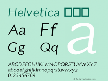 Helvetica 伪斜体 10.0d4e1图片样张