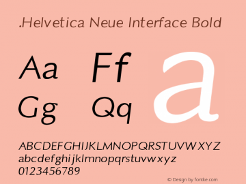 .Helvetica Neue Interface Bold 10.0d38e9图片样张