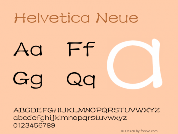 Helvetica Neue 粗斜体 10.0d35e1 Font Sample