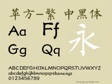 苹方-繁 中黑体 11.0d11 Font Sample