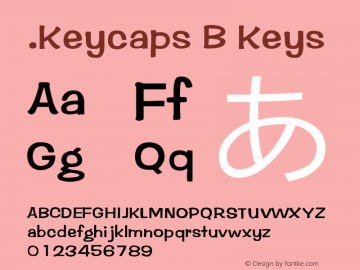 .Keycaps B Keys 10.0d12e1 Font Sample