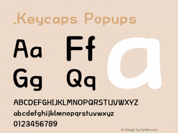 .Keycaps Popups 10.0d12e1 Font Sample