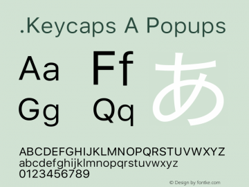 .Keycaps A Popups 10.5d29e15 Font Sample