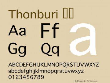 Thonburi 粗体 10.10d3e2 Font Sample