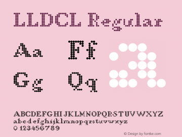 LLDCL Regular Fontographer 4.7 01.01.1970 FG4M­0000002545 Font Sample