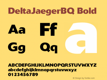 DeltaJaegerBQ Bold Version 001.000图片样张