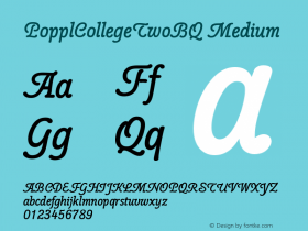 PopplCollegeTwoBQ Medium Version 001.000图片样张