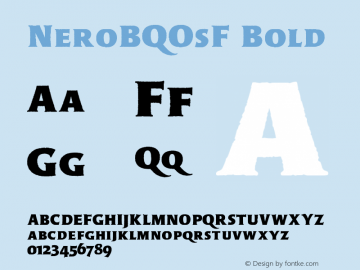 NeroBQOsF Bold Version 001.001图片样张