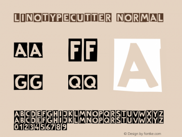 LinotypeCutter Normal Version 001.000图片样张