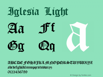 Iglesia Light Version 001.000图片样张