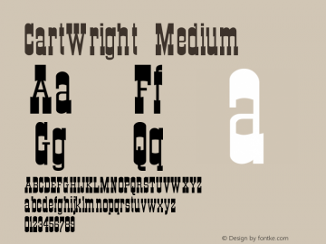CartWright Medium Version 001.001 Font Sample