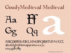 GoudyMedieval Medieval Version 001.001图片样张