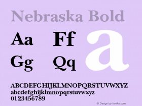 Nebraska Bold Version 001.003图片样张