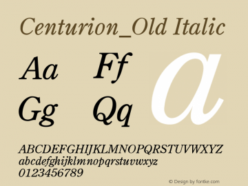Centurion_Old Italic Version 001.003图片样张