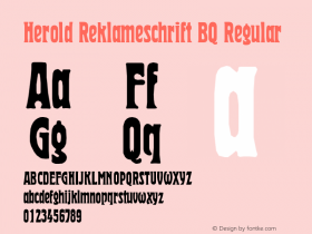 Herold Reklameschrift BQ Regular Version 001.000图片样张