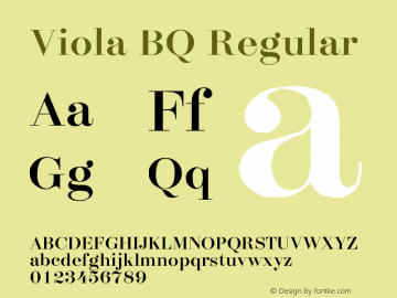 Viola BQ Regular Version 001.000图片样张