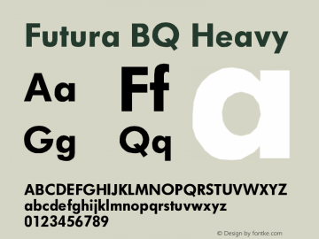 Futura BQ Heavy Version 001.000图片样张