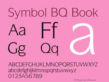Symbol BQ Book Version 001.000图片样张