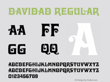 DavidaD Regular Version 001.005图片样张