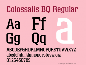 Colossalis BQ Regular Version 001.000图片样张